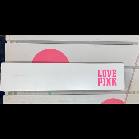 VICTORIA’S SECRET PINK STORE DISPLAY PROP WOODEN TRAY PINK DOG RARE 13”L x 7”W - Picture 8 of 10